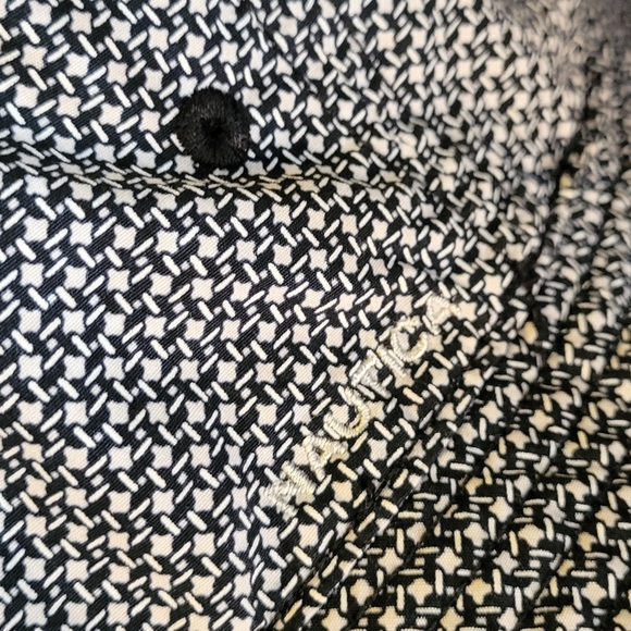 Nautica Black and White Patterned Reversible Bucket Hat - Picture 1 of 5